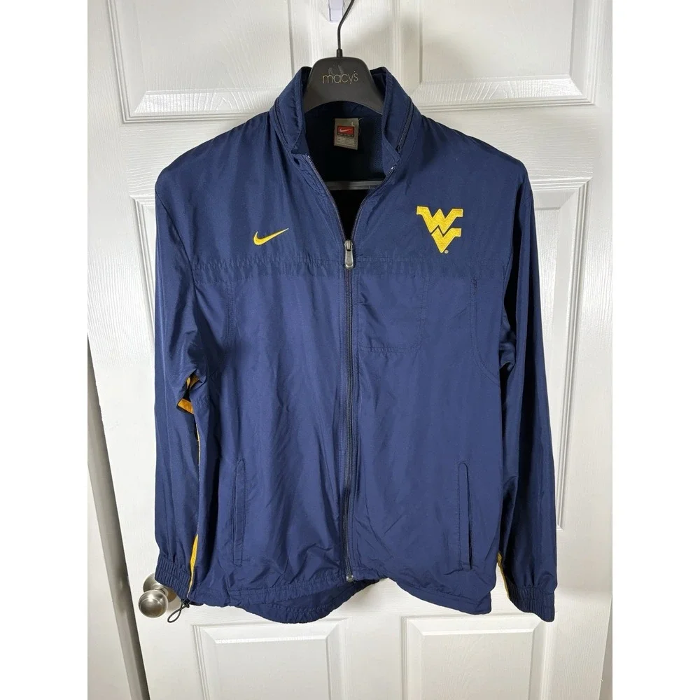 Y2K Nike Team WVU West Virginia Mountaineers Sideline Jacket F9BID Men's L
